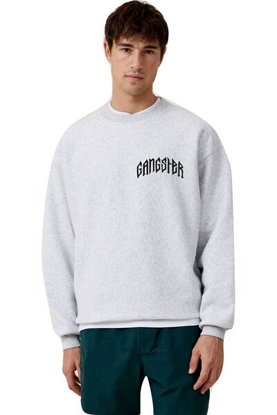 HOFFNUNG Φούτερ Μαύρη Μάσκα Φούτερ από πλεκτό ύφασμα με 2 κλωστές