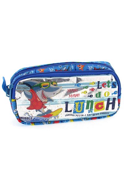 MUGGLE Geantă albastră - Cute Shark Pen Mu-0082