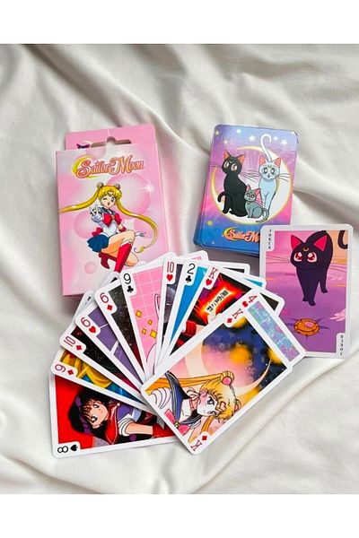 purple dragon Sailor Moon Anime Playing Card Deck, Poker Papers