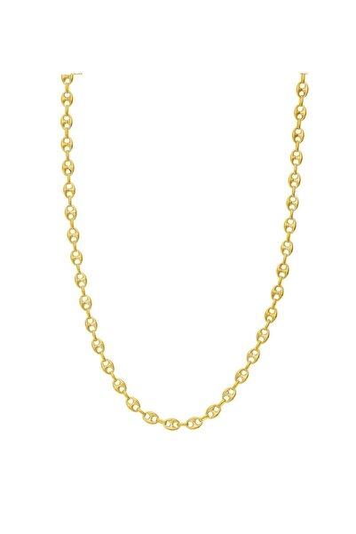 Ricco Jewellery 14 K Gold Kaplama 925 Ayar Gümüş Gemici Zincir