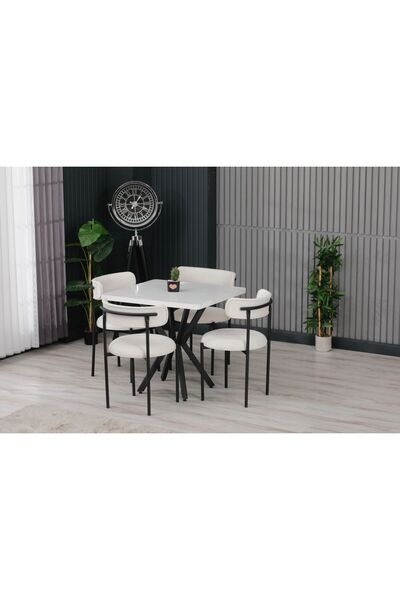 ROYALİSA TABLE CHAİR ROYALİSA ELİSA KARE MUTFAK MASASI TAKIMI