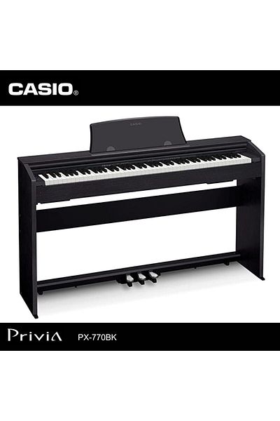 Casio بيانو رقمي Privia PX-770BK باللون الأسود