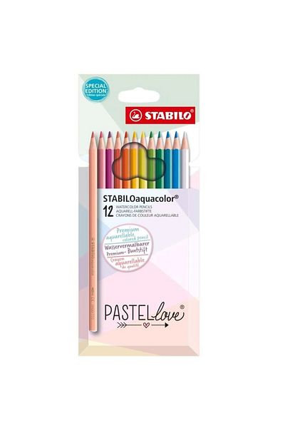 Stabilo Aquacolor Pastellove 12 Pack 1612/7
