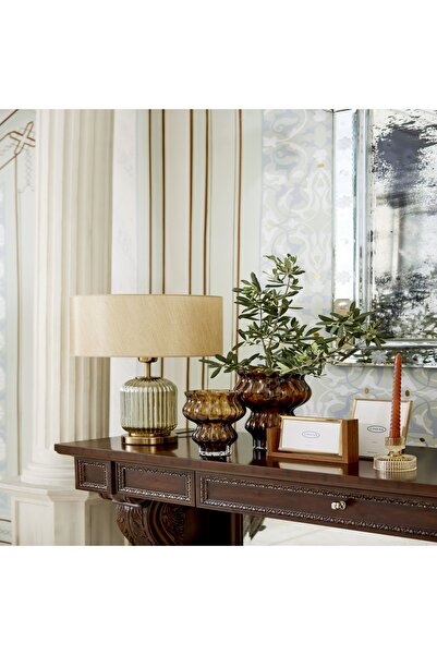 Linens Linca 13,5x13,5x20 cm Vazo Amber