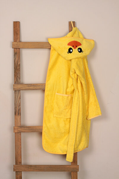 DC Teks %100 Pamuklu Figürlü  Kapüşonlu Çocuk Bornozu (3 Yaş-12 Yaş Aralığı)