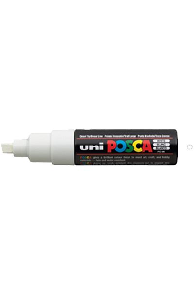 UNİ-BALL 8.0 mm White Uni-Ball Marker Painting Posca - Water Based Poster Pc-8K