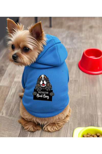 petite pati Blue King Printed Dog Apparel Sweatshirt