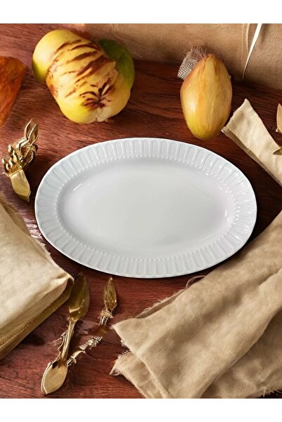 Kütahya Porselen Bone Spring 2 Adet 24 Cm Kayık Tabak