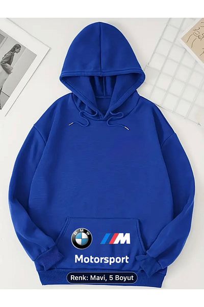 NEW TRENDY COLLECTİON Φούτερ BMW Motorsport Kangaroo - Fleece, Εποχιακό, Τσέπη με στάμπα
