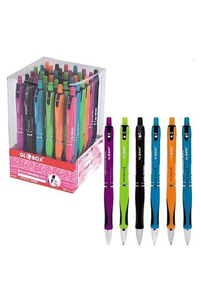 Globox Rollerball Pen 36 Pieces Stand Neon 3209
