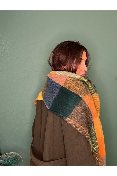 laviyonsa Thick Winter Colorful Scarf & Shawl