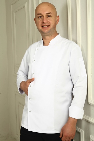 DENİZ İŞ Jachetă pentru bărbați din țesătură alpaca cu model cu puncte