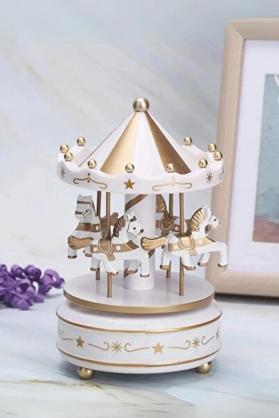 MOBGİFT Mobgift Atlıkarınca Kurmalı Müzik Kutusu