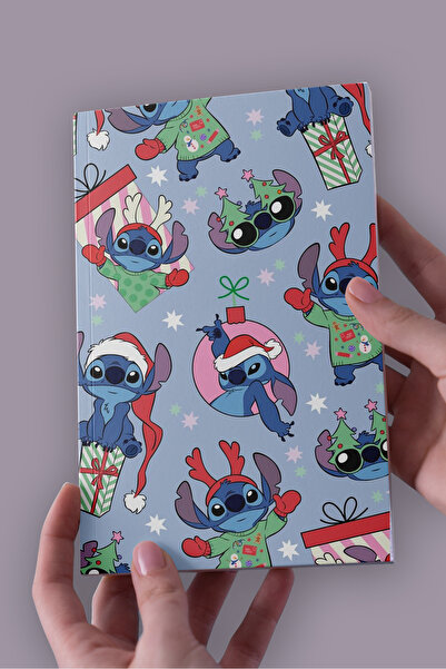 Namgo Stitch Yılbaşı A5 Çizgisiz Defter (50 Sayfa)