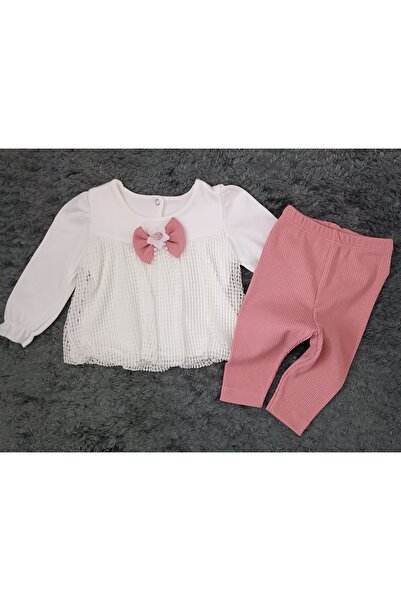 MİNİCEY BABY Baby Girl Top and Bottom 2 Piece Set