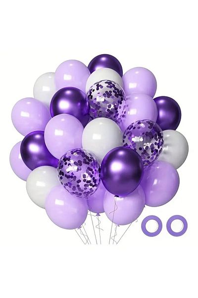 CANSIN Purple Balloon Bouquet 30 Pieces