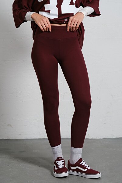 Domoda Burgundy High Waist, Recovery Soft Winter Stretchy Leggings