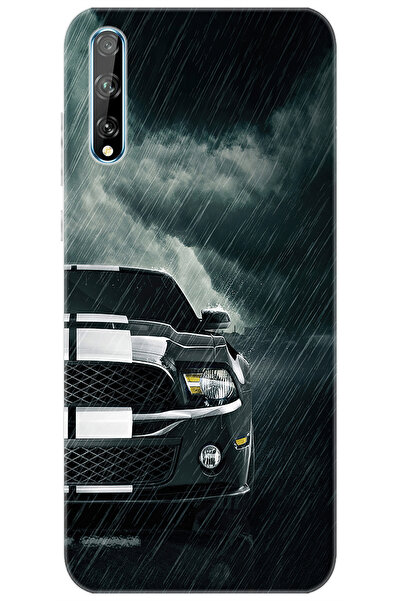 Ceppare Huawei P Smart S (AQM-LX1) Uyumlu Kılıf Desen Baskılı Silikon Araba M...