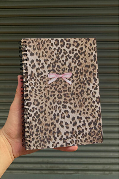 Namgo Spiralli A5 Defter Kurdele Leopar (200 Sayfa)