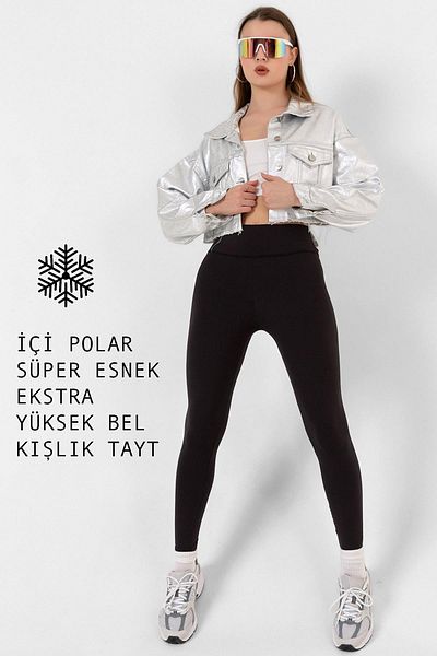Domoda Extra hohe Taillenverstärkung, Karyoka-Nähte, Winter-Fleece-Push-up-Leggings für Damen @Simena