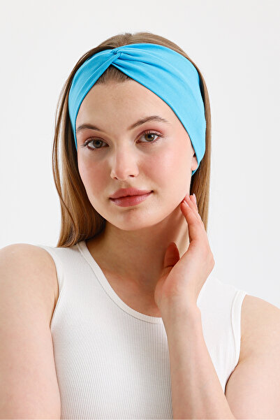 Butikgiz Bandana pentru femei din bumbac cu legat incrucisat din bumbac pieptanat, anti-alunecare, moale, flexibila, bandana pentru par