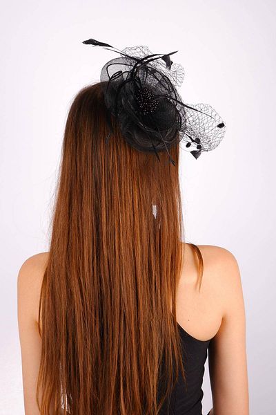 Hobigram Black Wedding Hat Vualet Adde Lace Bridal Accessory Hair Accessory – Party Hat, Stylish Design