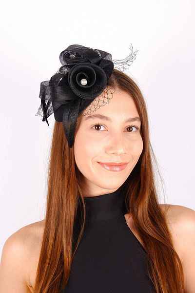 Hobigram Black Wedding Hat Vualet Didem Lace Bridal Accessory Hair Accessory – Party Hat, Stylish Design