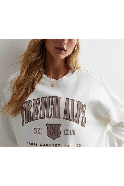 LEIVOR ΓΥΝΑΙΚΕΙΑ ΦΟΥΤΕΡ FRENCH ALPS PRINTED OVERSIZE
