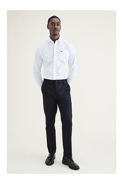 Dockers Signature Stain Defender Creased Slim Fit Trousers