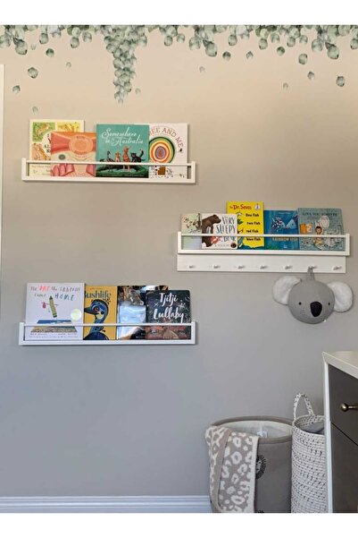 EGN WOODS رف منظم للحمام مكون من 3 أرفف معلقة مقاس 70 سم، ورف منظم للحمام مقاس 70 سم