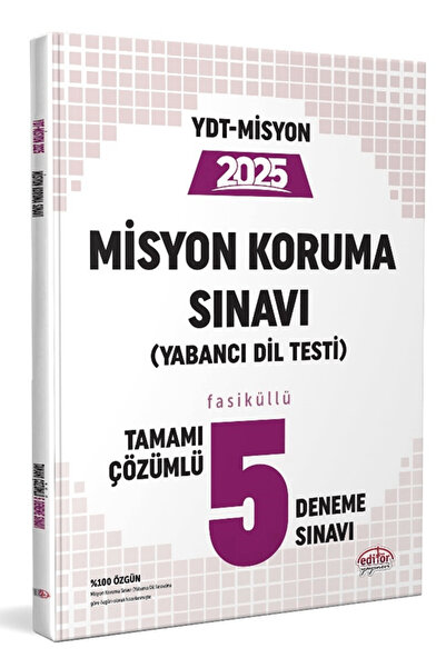 Genel Markalar YDT Misyon Koruma Sınavı 5 Deneme Sınavı / Kolektif / Editör Y...
