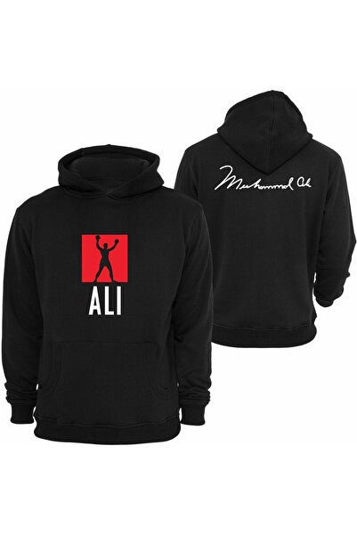 l'eivor Hanorac cu glugă unisex cu imprimeu Muhammad Ali Signature