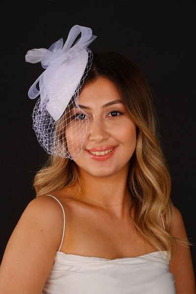 Hobigram Off White Wedding Hat Vualet Milano Bridal Accessory Hair Accessory – Party Hat, Stylish Design