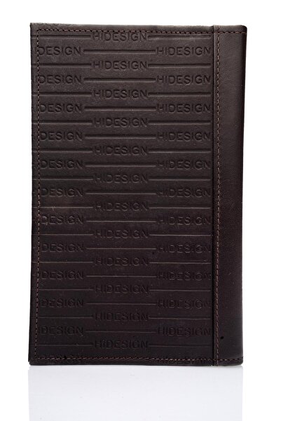 Hidesign Passport Wallet for Unisex - Genuine Leather, Brown - Travel Organizer, Elegant Design