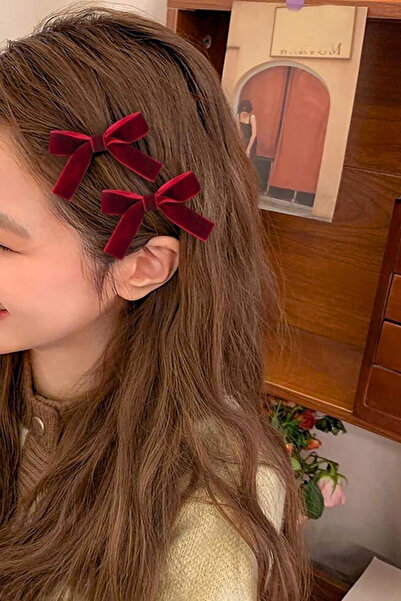 Diloshtrend Design BORDO Kadife Pens Toka 2 Adet