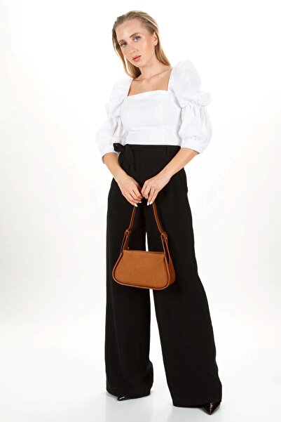 Newish Polo Women's Baguette Shoulder Bag - Faux Suede Leather