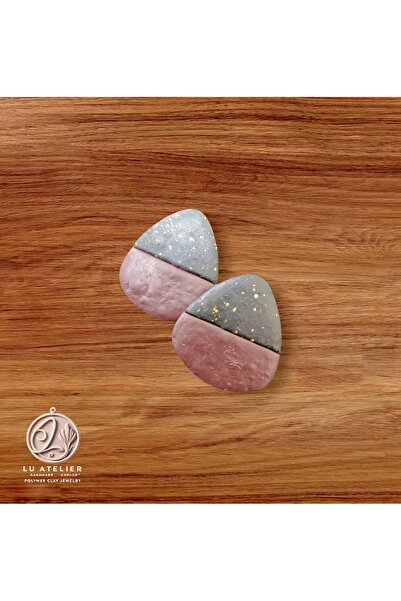 Lu Atelier أقراط نوير لوكس بوليمر سنة