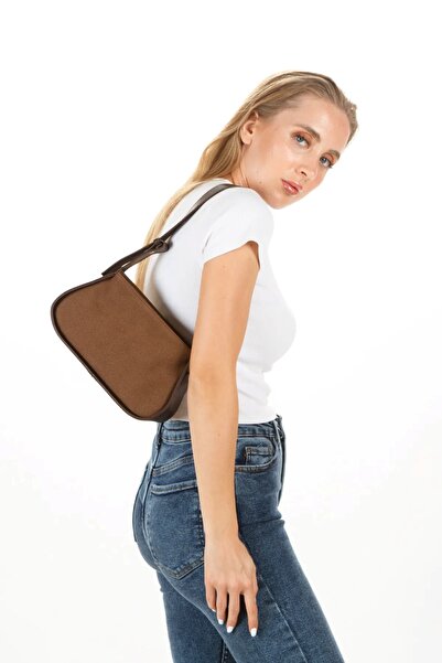 Newish Polo Women's Baguette Shoulder Bag - Faux Suede Leather