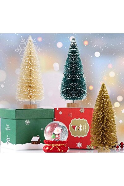 Yenigeldi 3 Τεμάχια (2 ΤΕΜ. 10 εκ. 1 ΤΕΜ. 15 εκ.) Μινιατούρα Χριστουγεννιάτικο Δέντρο Χριστουγεννιάτικο Στολίδι