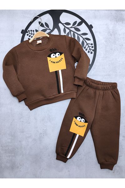 Kerimino Three-Piece Ribbed Combed Cotton Boy's Set