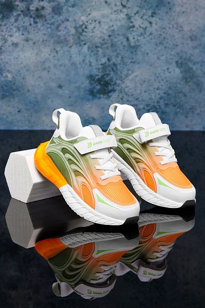 DARK SEER Tenis pentru copii DS Mithril Alb Verde Portocaliu