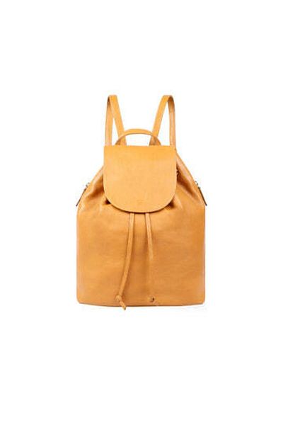 Hidesign Leah Honey Leather Backpack – Elegant & Versatile Women's Bag for Everyday Use