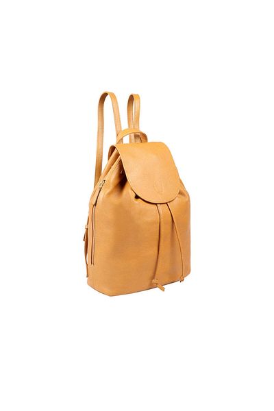 Hidesign Leah Honey Leather Backpack – Elegant & Versatile Women's Bag for Everyday Use