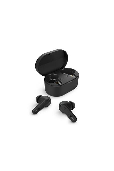 Philips True wireless Earphones Black,15 hours play time,IPX4