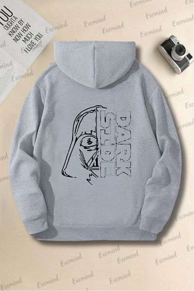 Evomind Unisex Dark Side Printed Kids and Adult Hooded Sweatshirt
