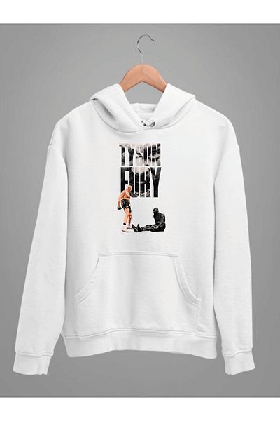 ESTİLİVO Tyson Fury Boxing Unisex Knitwear Oversize Sweatshirt - Men and Girls Women Regular Wear Hoodie