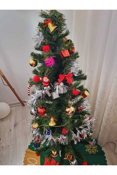 Leva House Green Glitter Ornament Spiral Christmas Tree