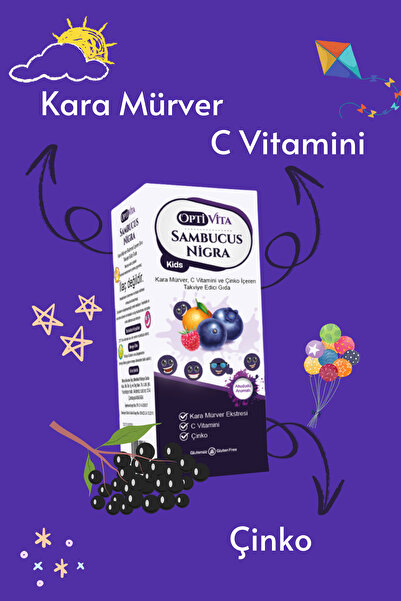 Optivita Sambucus Nigra Kids Karamürver Ekstresi Içeren Şurup 150 Ml