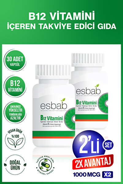 BioBellinda B12 Vitamini İçeren Takviye Edici Gıda - Kapsül ( 2'Lİ SET )