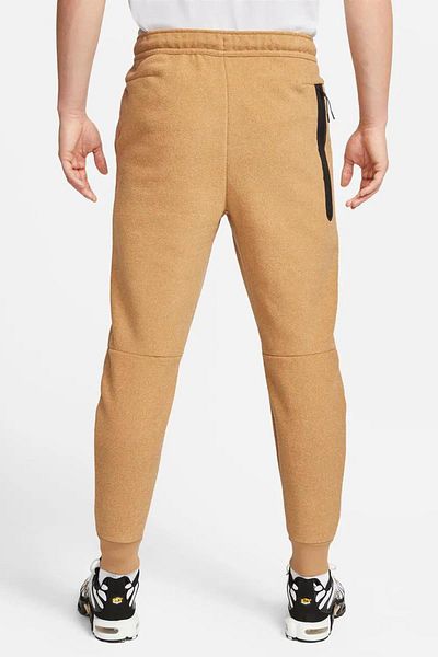 Nike Αθλητικά ρούχα Tech Fleece Jogger Χειμερινά Παντελόνια Χοντρά Ανδρικά Φούτερ Μουσταρδί